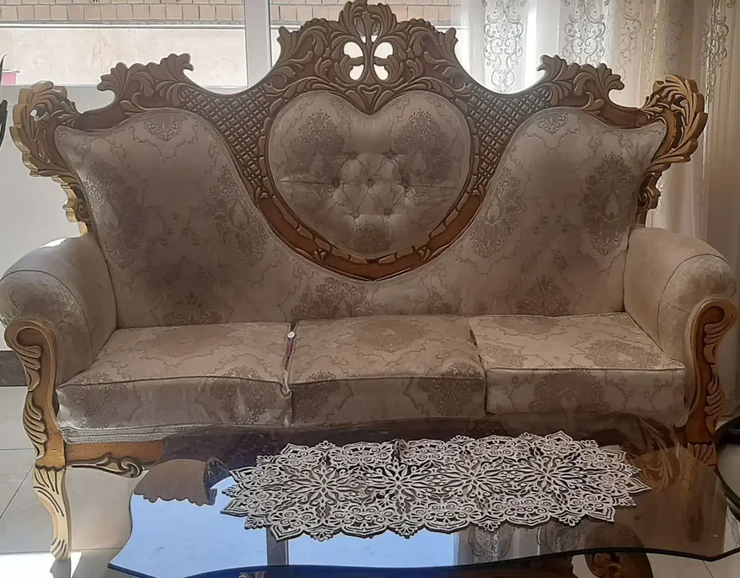 مبل سلطنتی ۹ نفره|مبلمان خانگی و میز عسلی|لنجان, |دیوار