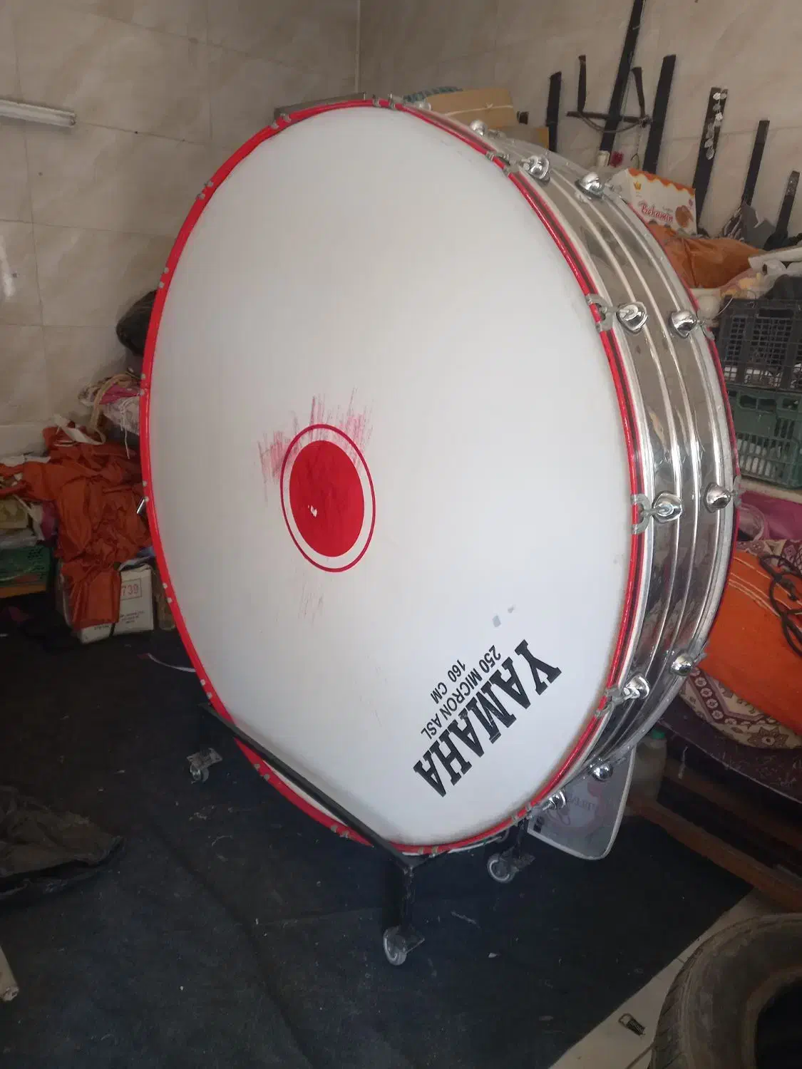 طبل ۱۶۰ سانتی  با پایه|درام و پرکاشن|قرچک, صالح آباد|دیوار