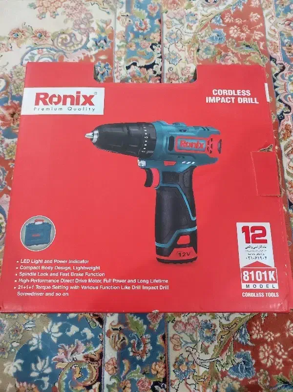 فروش دریل شارژی 12 وات رونیکس|ابزارآلات|پیشوا, |دیوار