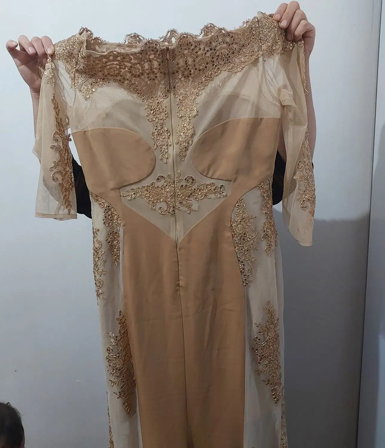 لباس مجلسی فاخر یقه قایقی سایز۴۶|لباس|مراغه, |دیوار