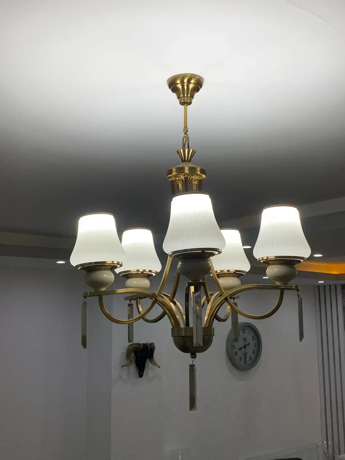 لوستر برنز سالم|لوستر و چراغ آویز|کرج, گلشهر|دیوار