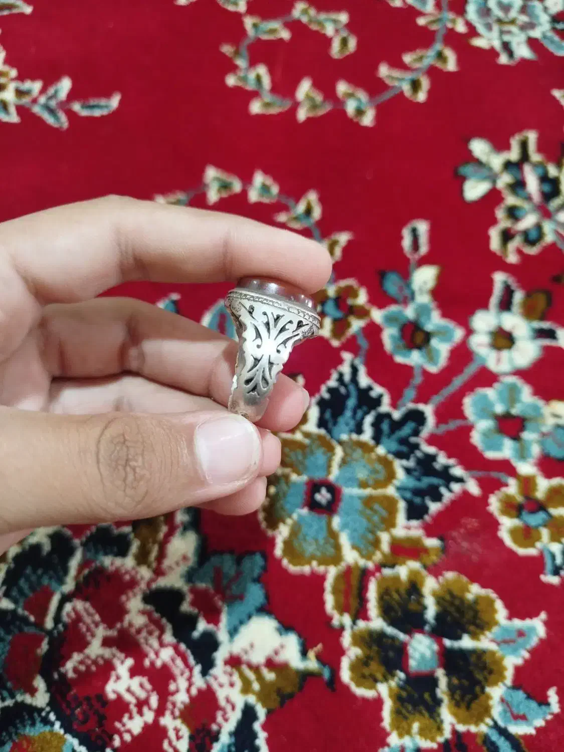 انگشتر عقیق یمنی|جواهرات|هامون, |دیوار