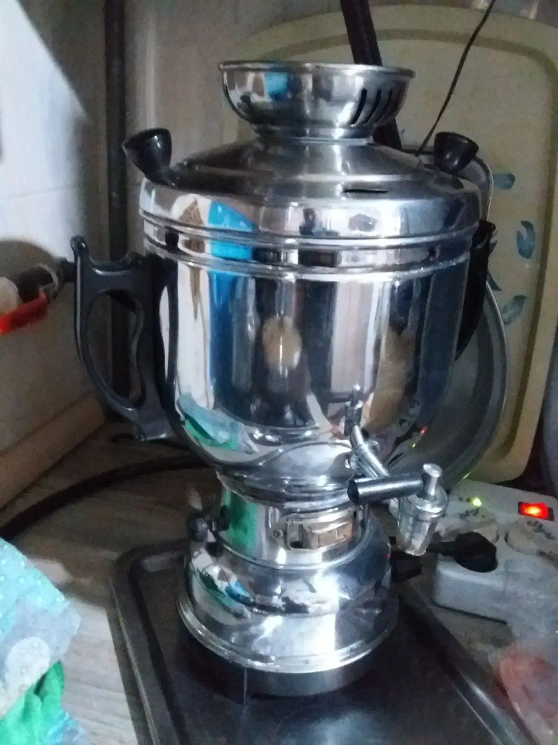 سماورگازی|سماور، چای‌ساز، قهوه‌ساز|بهار, |دیوار