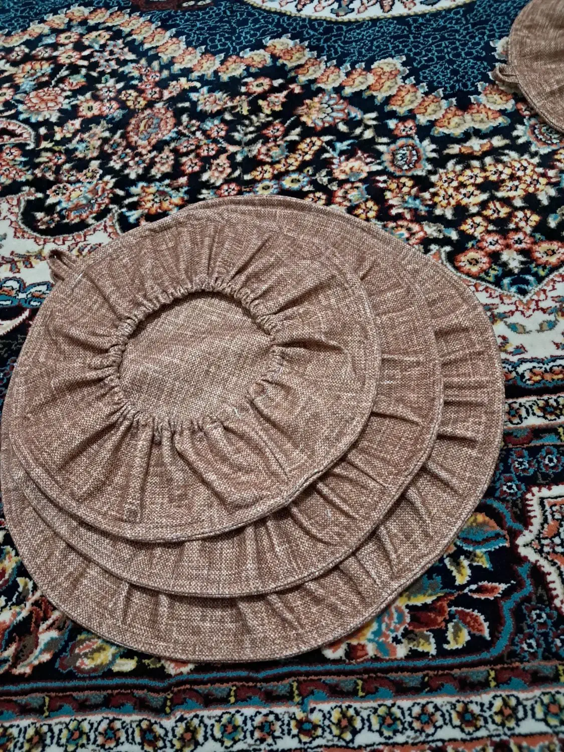 دمکنی سه تکه‌با پارچه مبلی|سفره، حوله، دستمال آشپزخانه|نسیم‌شهر, |دیوار