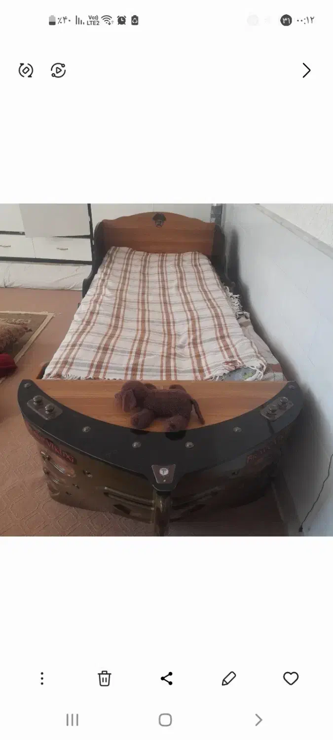 تختخواب نو جوان مدل کشتی شهرستان ساوه استان مرکزی|تخت و سرویس خواب|ساوه, |دیوار