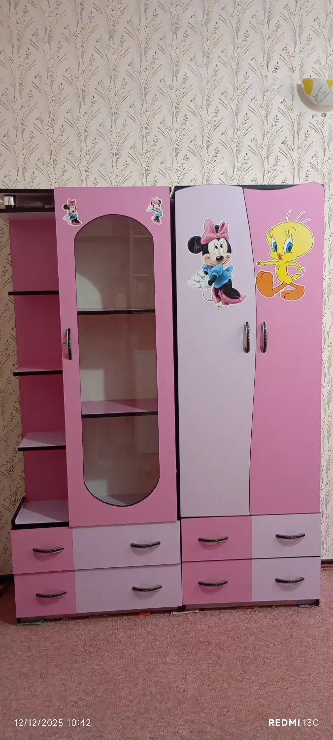 کمد و کتابخانه کودک و نوجوان|جاکفشی، کمد، دراور|بجنورد, |دیوار