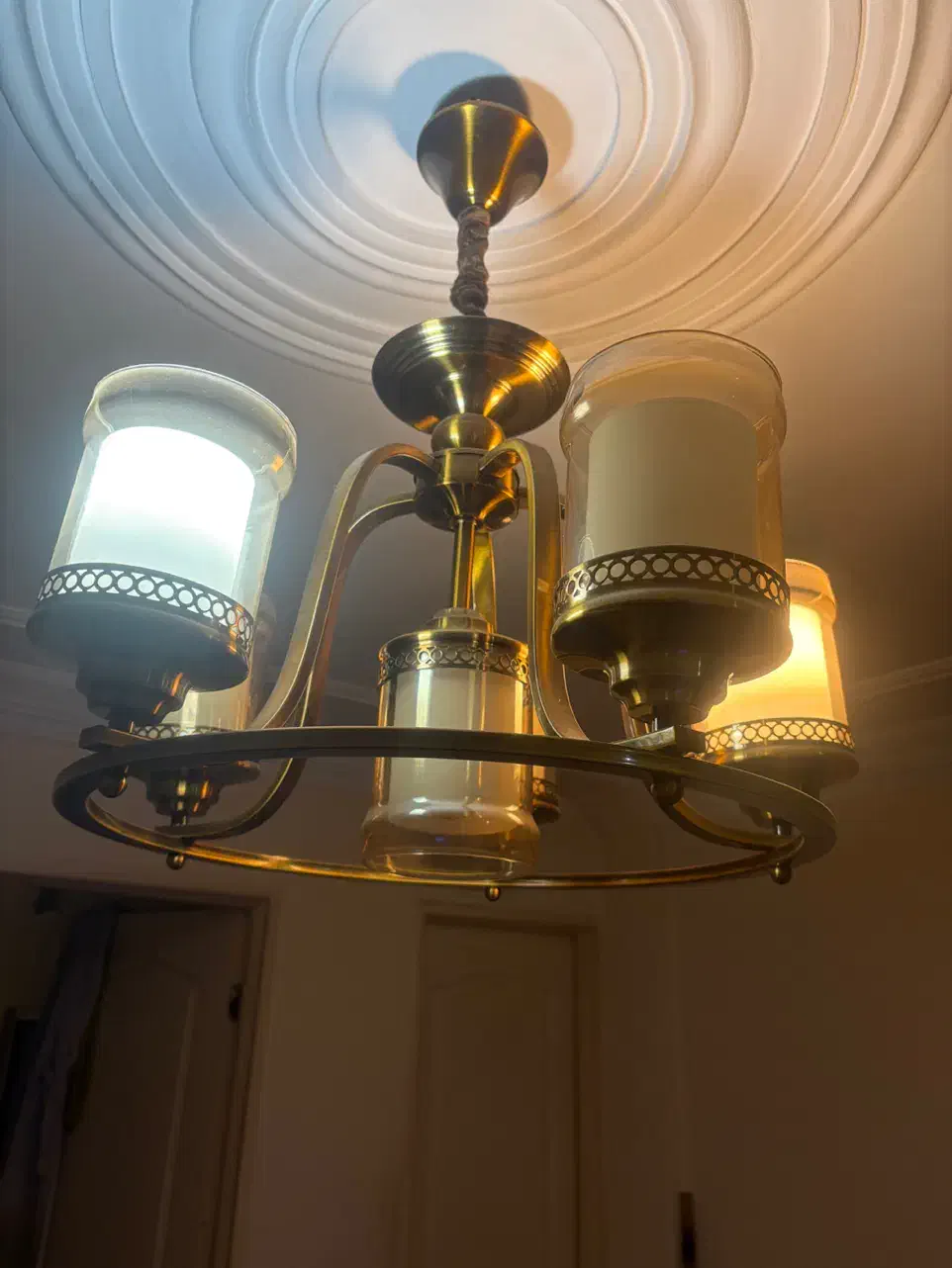 لوستر ۵شعله درحد نو|لوستر و چراغ آویز|تهران, منیریه|دیوار