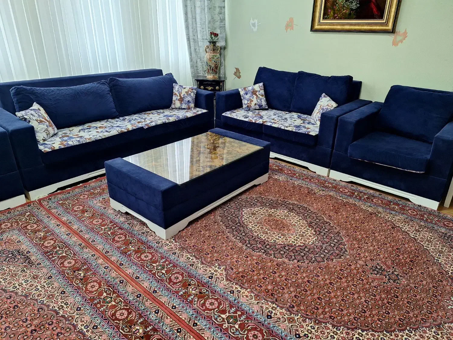 مبل ۹ نفره،کاملا سالم|مبلمان خانگی و میز عسلی|اردبیل, |دیوار