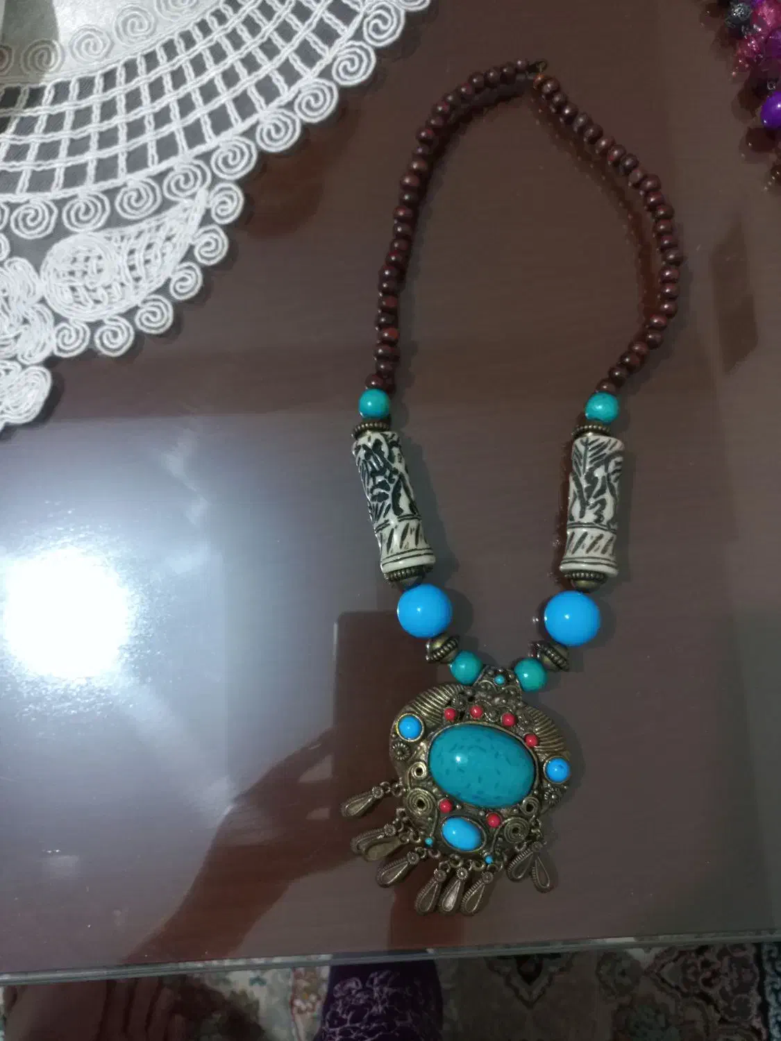 یه سری گردنبند رو مانتویی و دستبند سنگ|جواهرات|ری, دولتآباد|دیوار