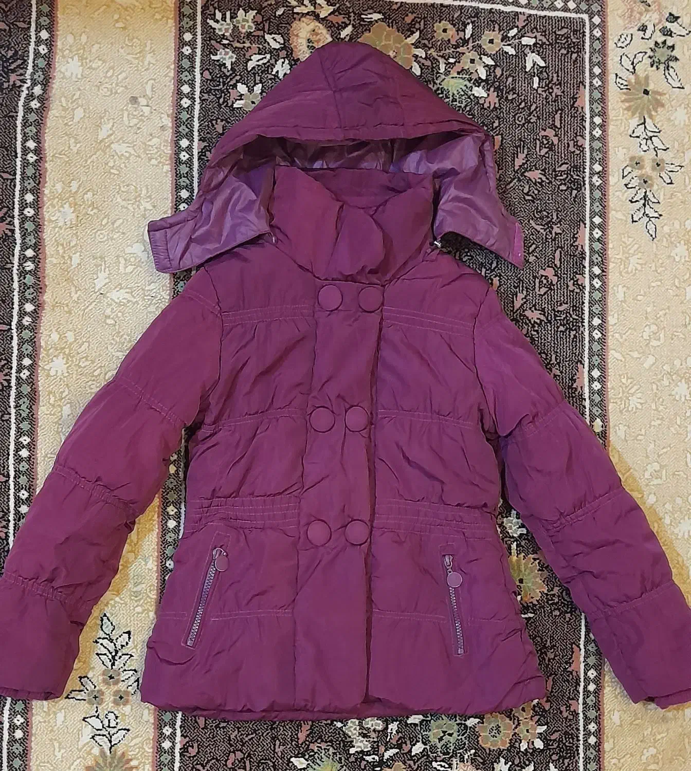 کاپشن دخترانه بسیار گرم و نو|کفش و لباس بچه|کوچصفهان, |دیوار