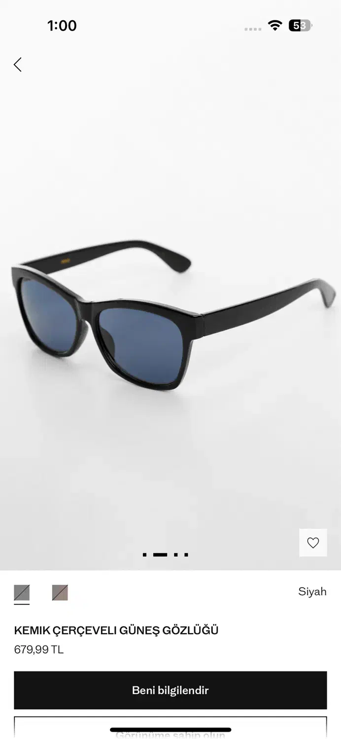 عینک دودی اورجینال از برند مانگو MANGO|زیورآلات و اکسسوری|تبریز, |دیوار