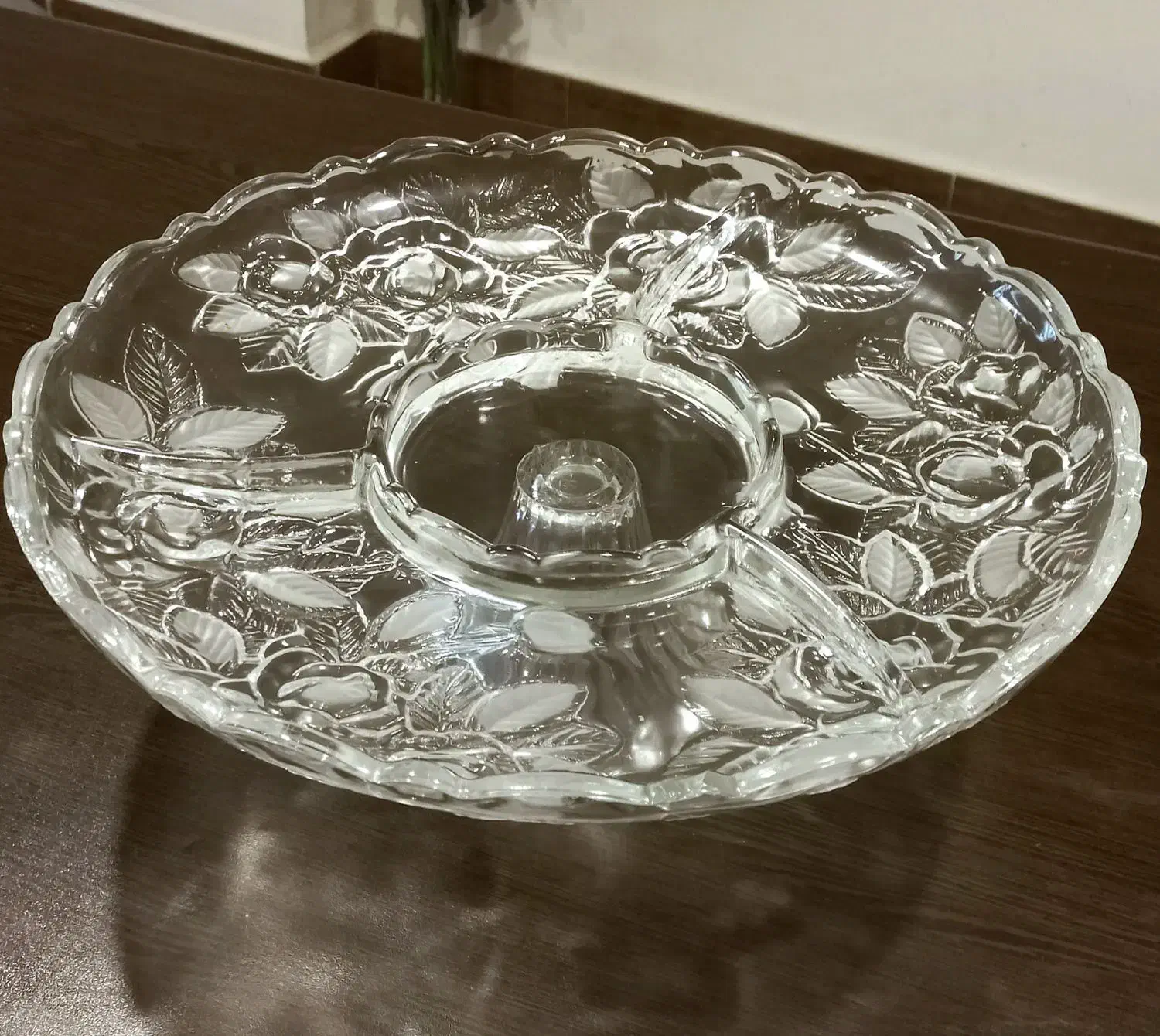 ظرف شیشه ای کریستال بسیار شیک پذیرایی|ظروف سرو و پذیرایی|بندرعباس, |دیوار