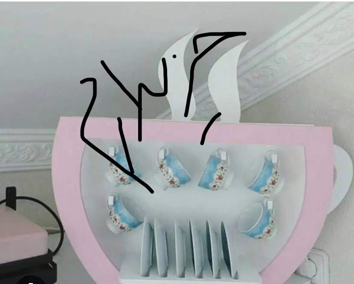 استندفنجان|آب‌چکان و نظم‌دهنده ظروف|مشهد, سعد آباد|دیوار