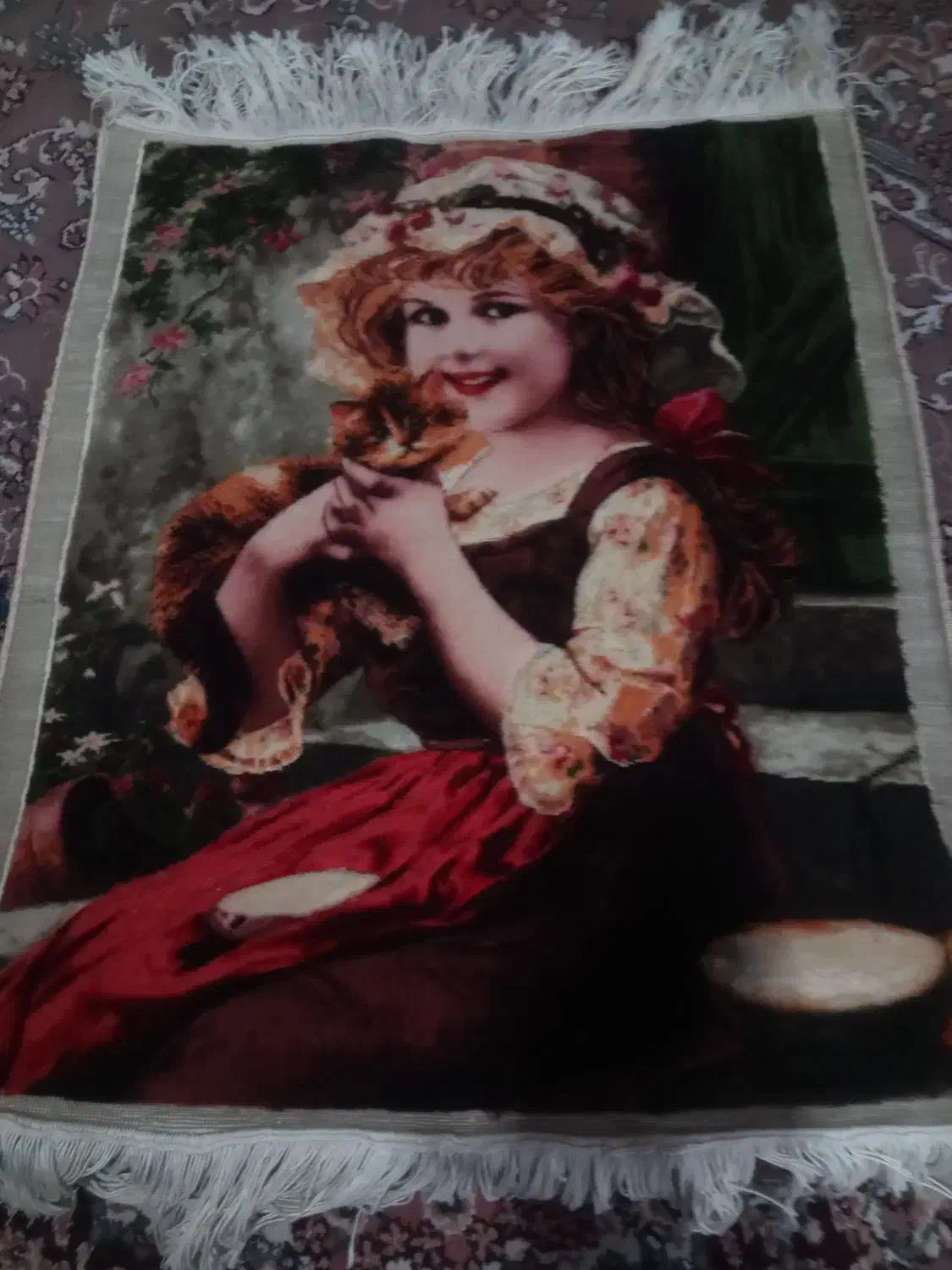 قالیچه دیواری|تابلو فرش|رودبنه, |دیوار