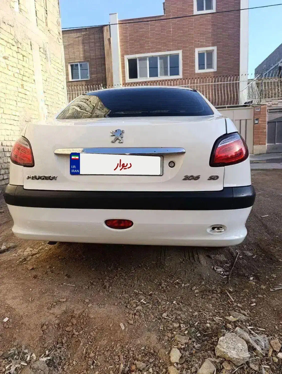 ۲۰۶ اس دی مدل ۸۸|خودرو سواری و وانت|ابریشم, |دیوار