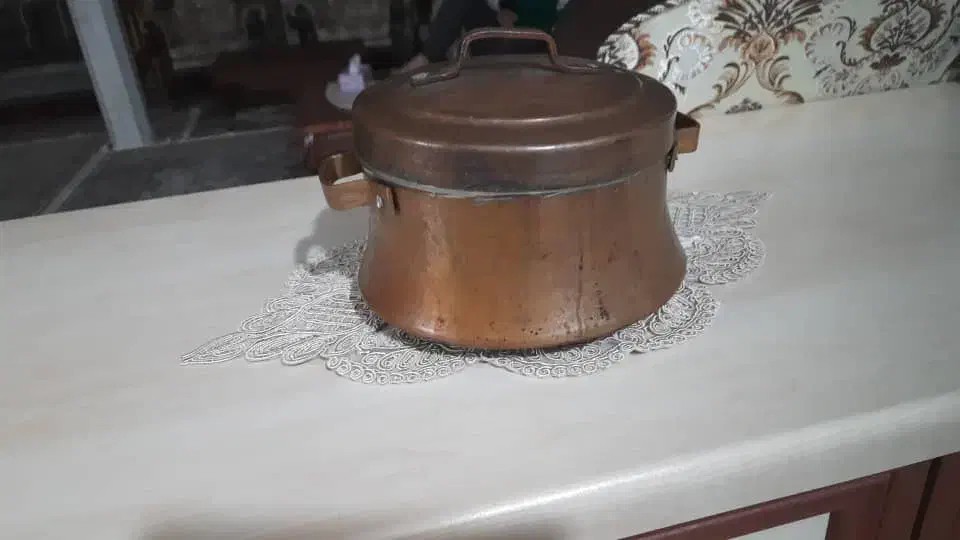 قابلمه مس اصل قدیمی|ظروف پختوپز|قم, شهرک قدس|دیوار