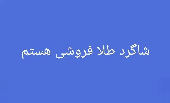 شاگرد طلا فروشی|استخدام بازاریابی و فروش|شیراز, کیان شهر|دیوار