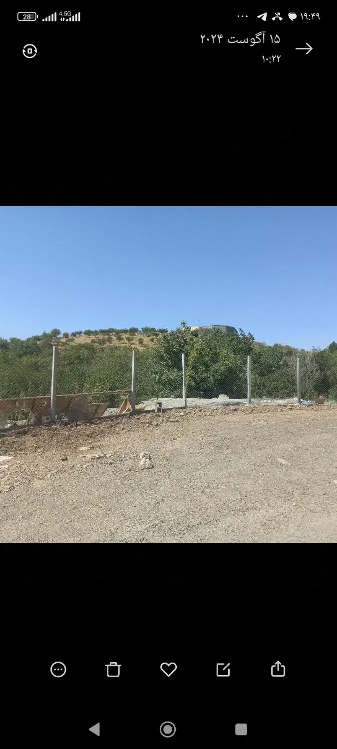 زمین ۶۸۰۰متر سنددار جاده اصلی مریوان|فروش زمین و ملک کلنگی|سنندج, |دیوار