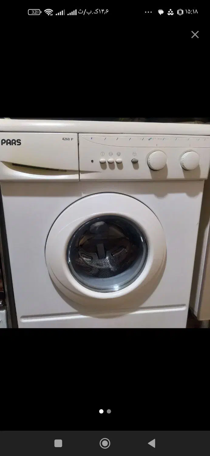 ماشین لباسشویی پارس کاملاً سالم وبه سرط در حد نو|ماشین لباسشویی و خشککن لباس|ابهر, |دیوار