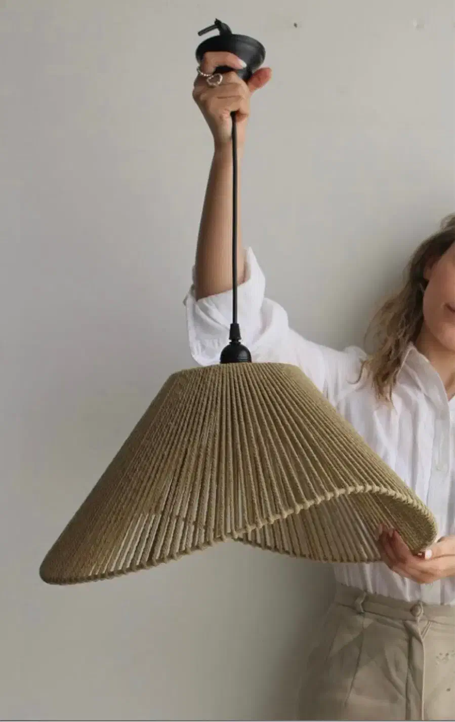 لوستر مکرومه و رافیا|لوستر و چراغ آویز|شهریار, شهریار|دیوار