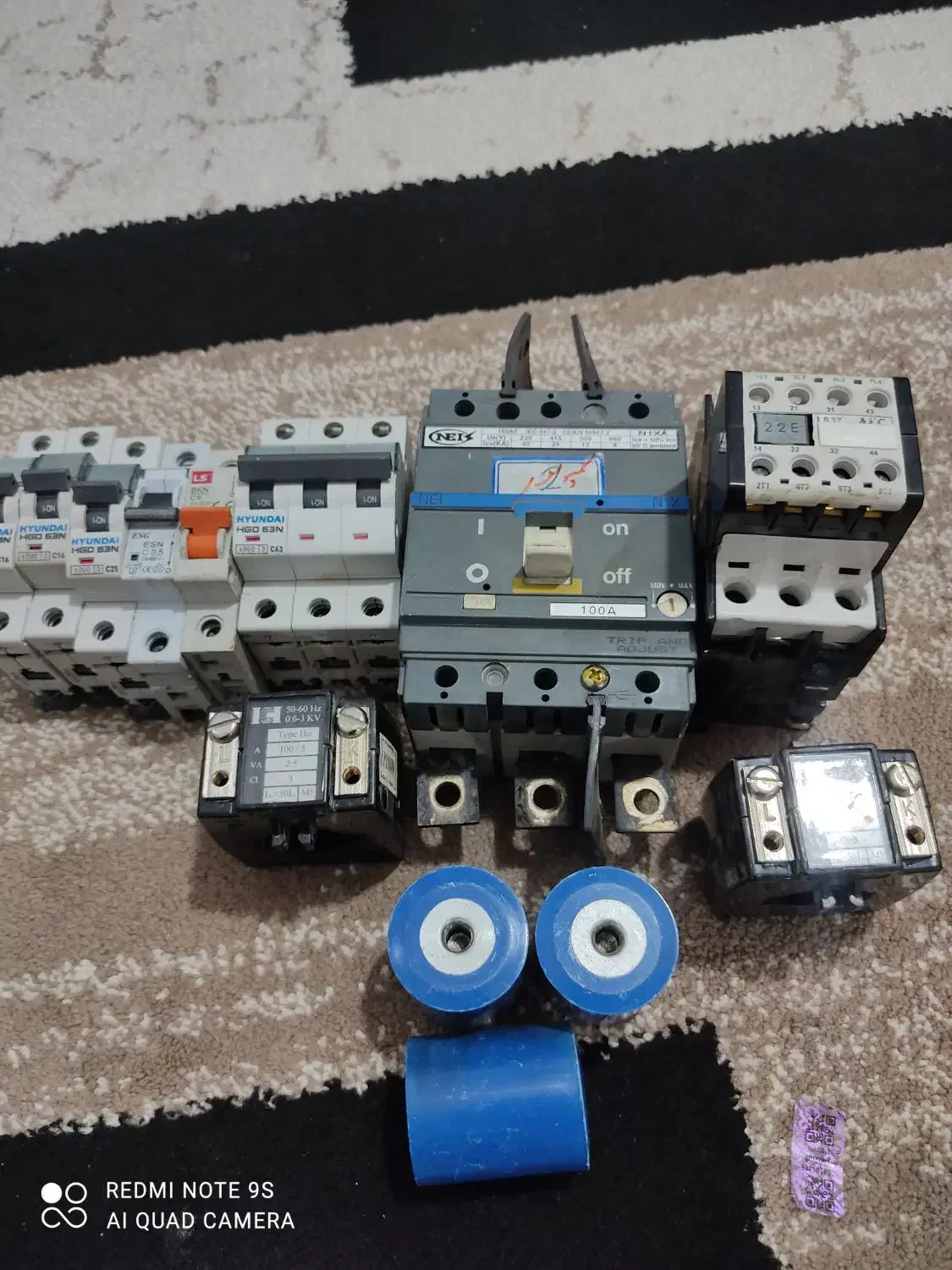 کنتاکتور ۱۰۰آمپر و کلید اتوماتیک ۳فاز|ماشین‌آلات صنعتی|ایلام, |دیوار