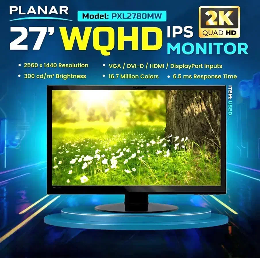 مانیتور ۲۷ اینچ با گیفیت تصویر 2k    HDMI|قطعات و لوازم جانبی رایانه|بندر انزلی, آخرخط|دیوار