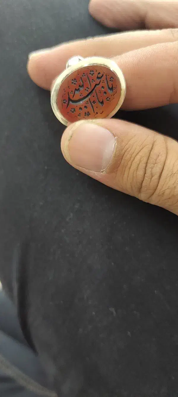 انگشتر عقیق خطی تک|جواهرات|کوهدشت, |دیوار