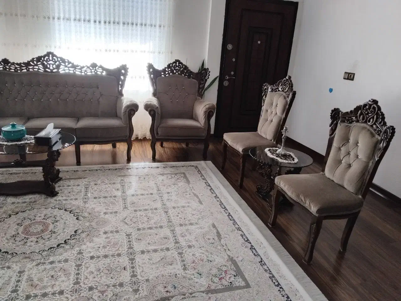 مبل استیل سلطنتی تمیز|مبلمان خانگی و میز عسلی|قائمشهر, |دیوار