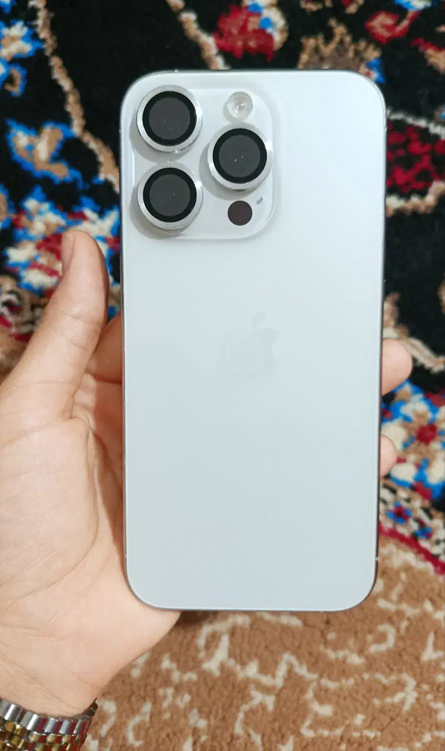 گوشی آیفون 15پرو سفید|موبایل|رامهرمز, |دیوار