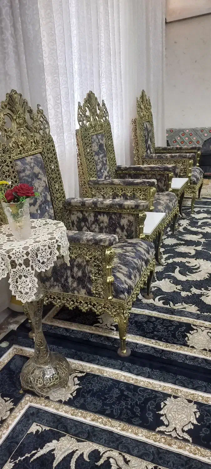 مبل ۹ نفره طرح برنز سفارشی|مبلمان خانگی و میز عسلی|کرمانشاه, |دیوار