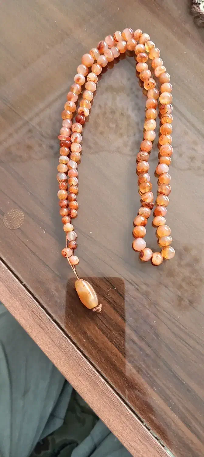 تسبیح عقیق تراش دستی|زیورآلات و اکسسوری|برخوار, |دیوار