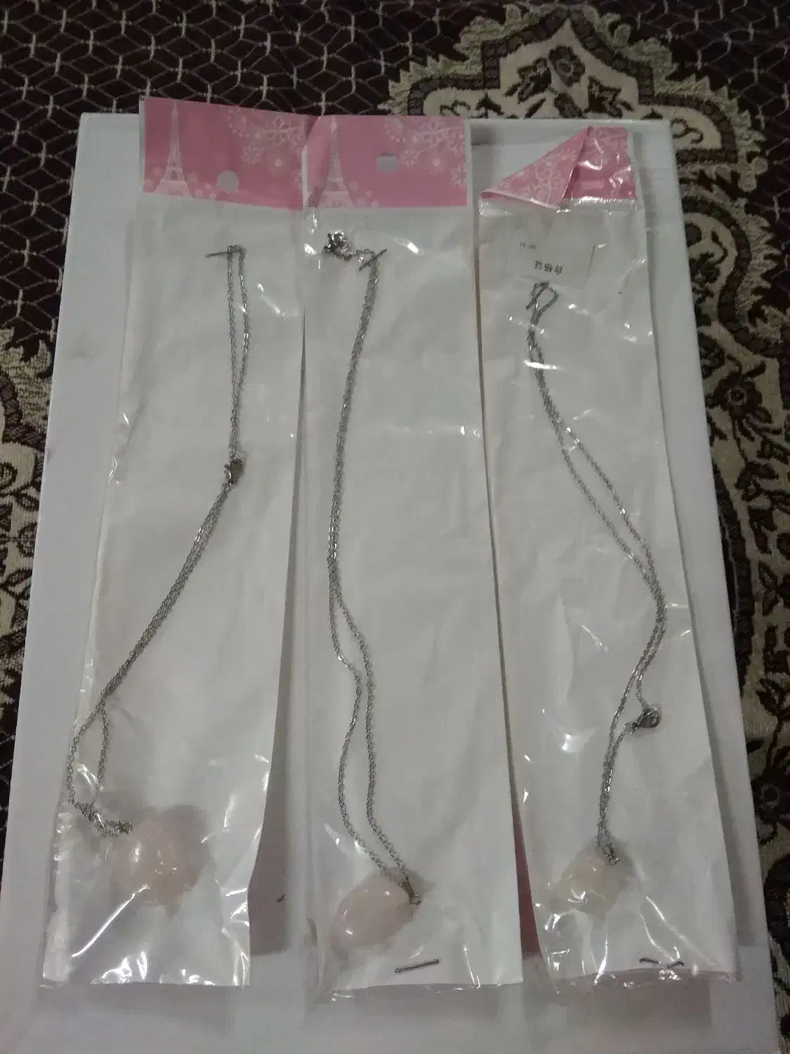 کلکسیونیانگشترگردنبندهایسنگطبیعیبازنجیراستیل|کلکسیون و سرگرمی|قم, هنرستان|دیوار