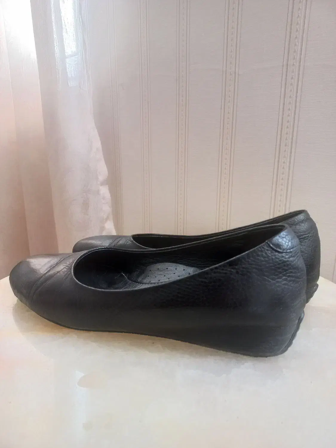 کفش طبی چرم مشکی ecco clarks با جعبه سایز ۳۹ ۴۰|کیف، کفش، کمربند|تهران, دبستان|دیوار