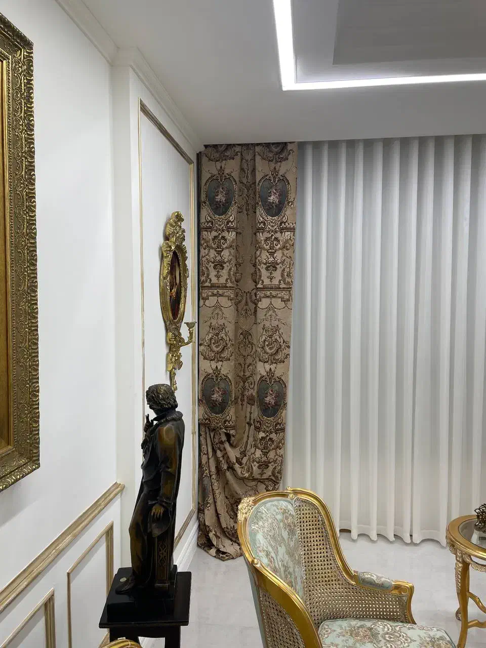 پرده کرپ ضخیم برای خونه عروس  بدون پیش پرداخت|پرده، رانر، رومیزی|مشهد, دانشجو|دیوار