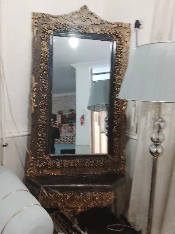 آینه و ویترین|بوفه، ویترین، کنسول|امیدیه, |دیوار