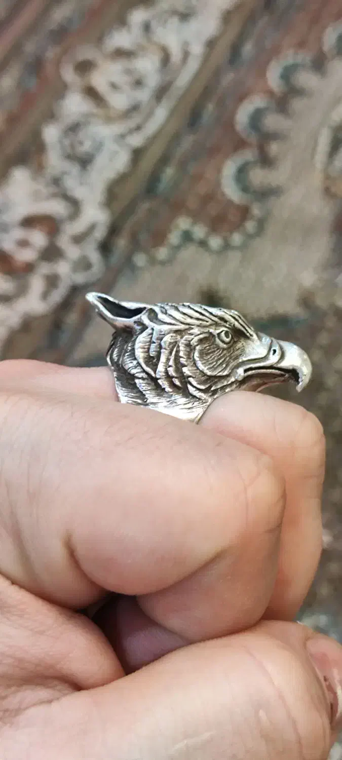 انگشتر نقره دست ساز|زیورآلات و اکسسوری|قائمشهر, |دیوار