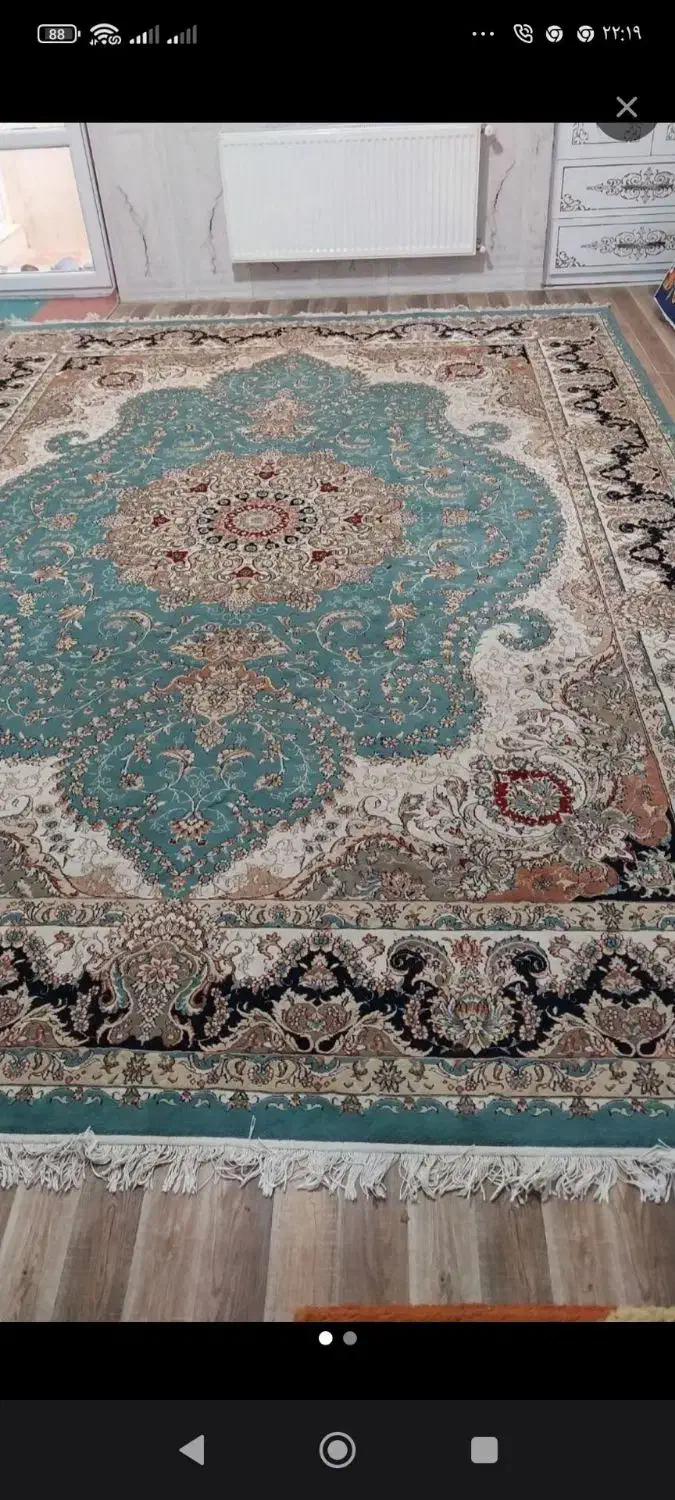 ۹ متری و ۱۲ متری فیروزه ای|فرش|بجنورد, |دیوار