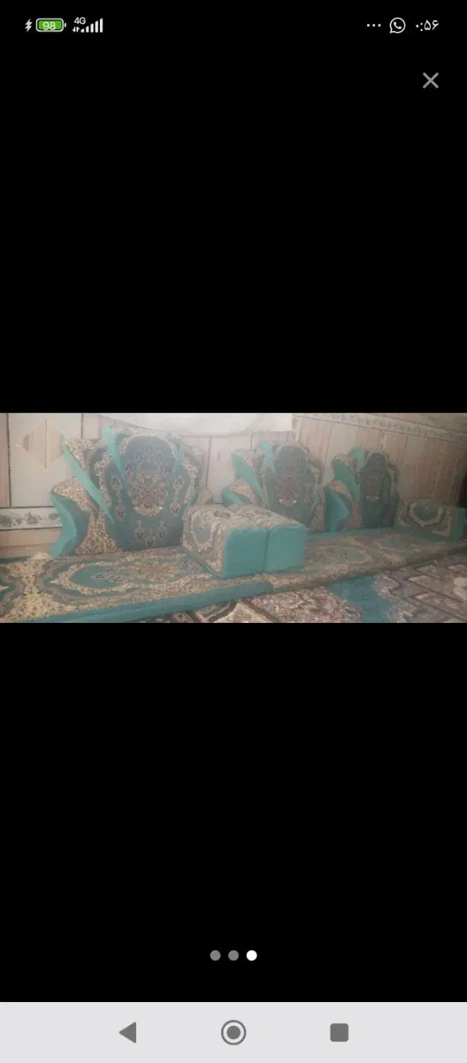 پشتی خلیجی شاه نشین|مبلمان خانگی و میز عسلی|خاش, |دیوار