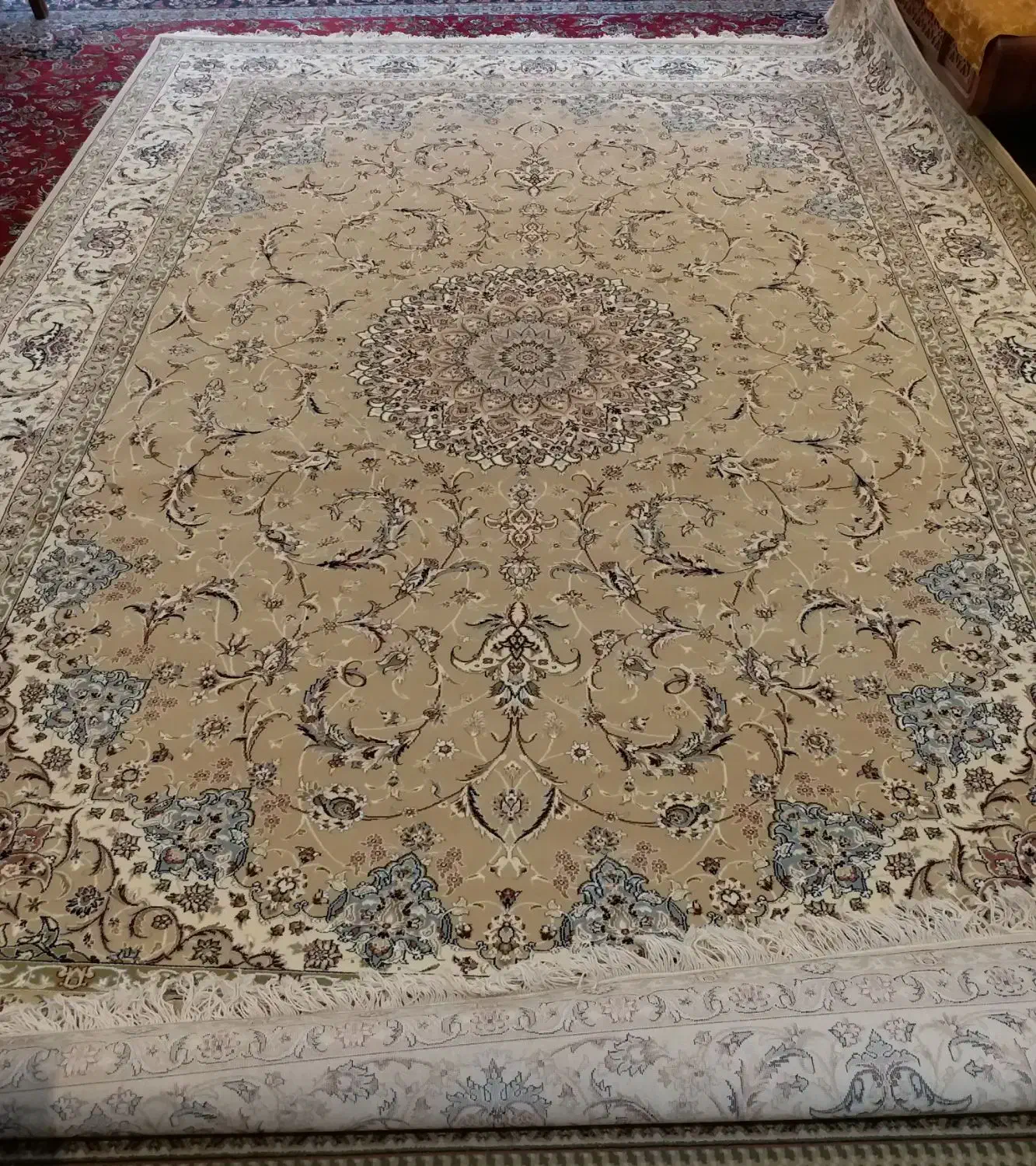 فرش ستاره کویر یزد 9 متری|فرش|شاهینشهر, فدک|دیوار