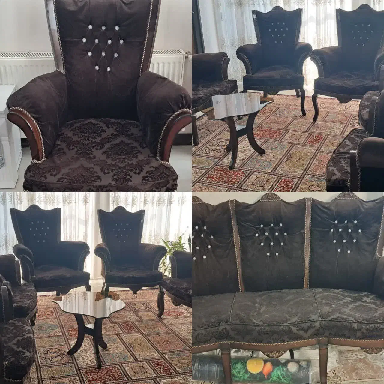 مبل ۹ نفره|مبلمان خانگی و میز عسلی|پیر بکران, |دیوار