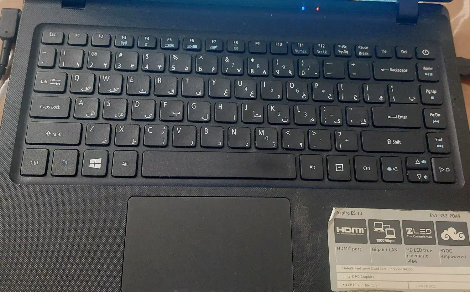 فروش لپ تاپ acer ES 13|رایانه همراه|تهران, سید خندان (جلفا)|دیوار