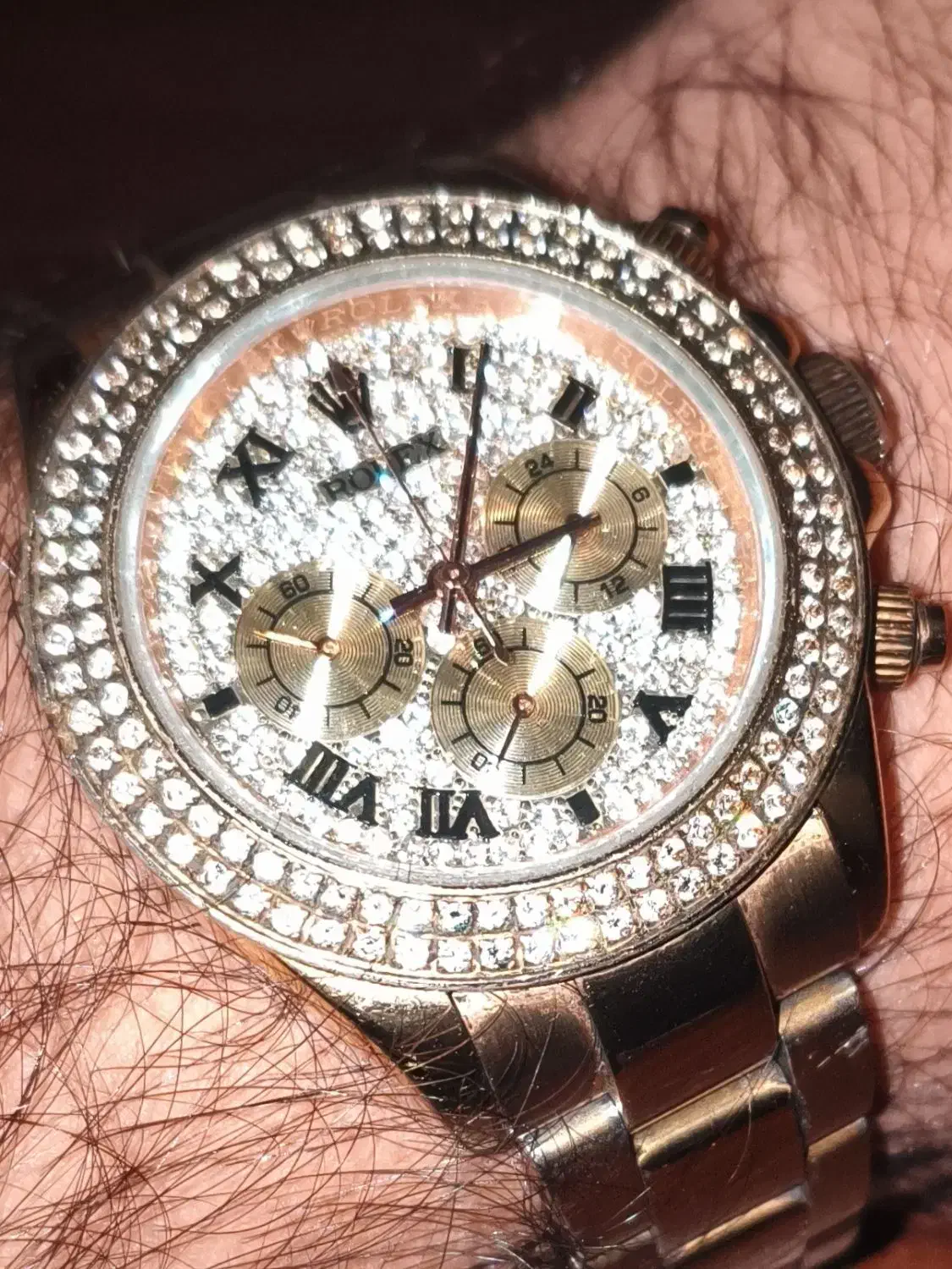 ساعت رولکس طلایی نگین دار|ساعت|تهران, شوش (باغ آذری)|دیوار