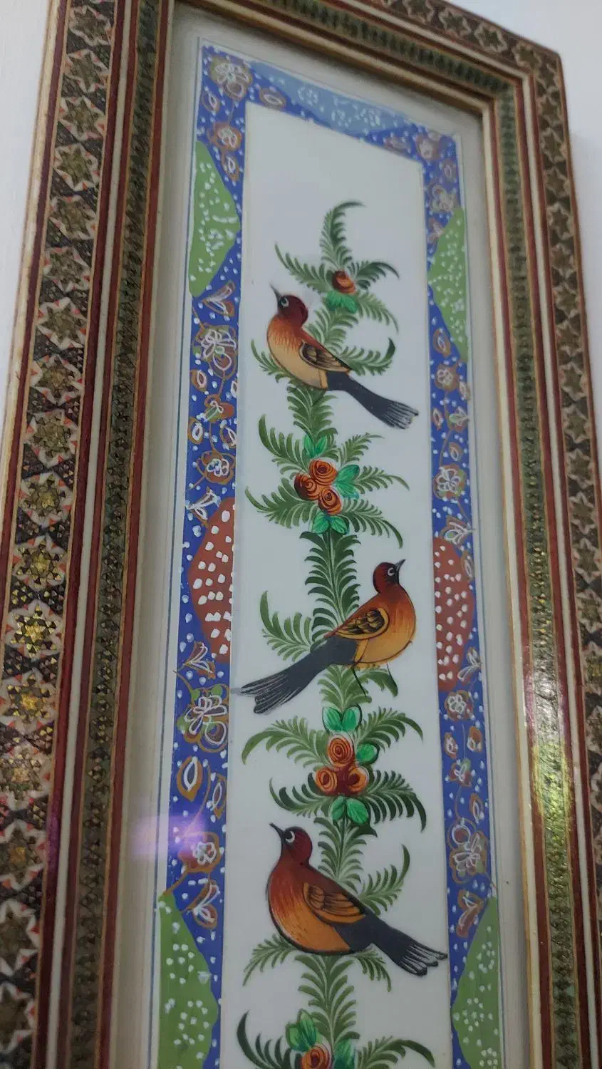 قاب سنتی با طرح پرندگان|تابلو، نقاشی، عکس|اهواز, کوروش|دیوار