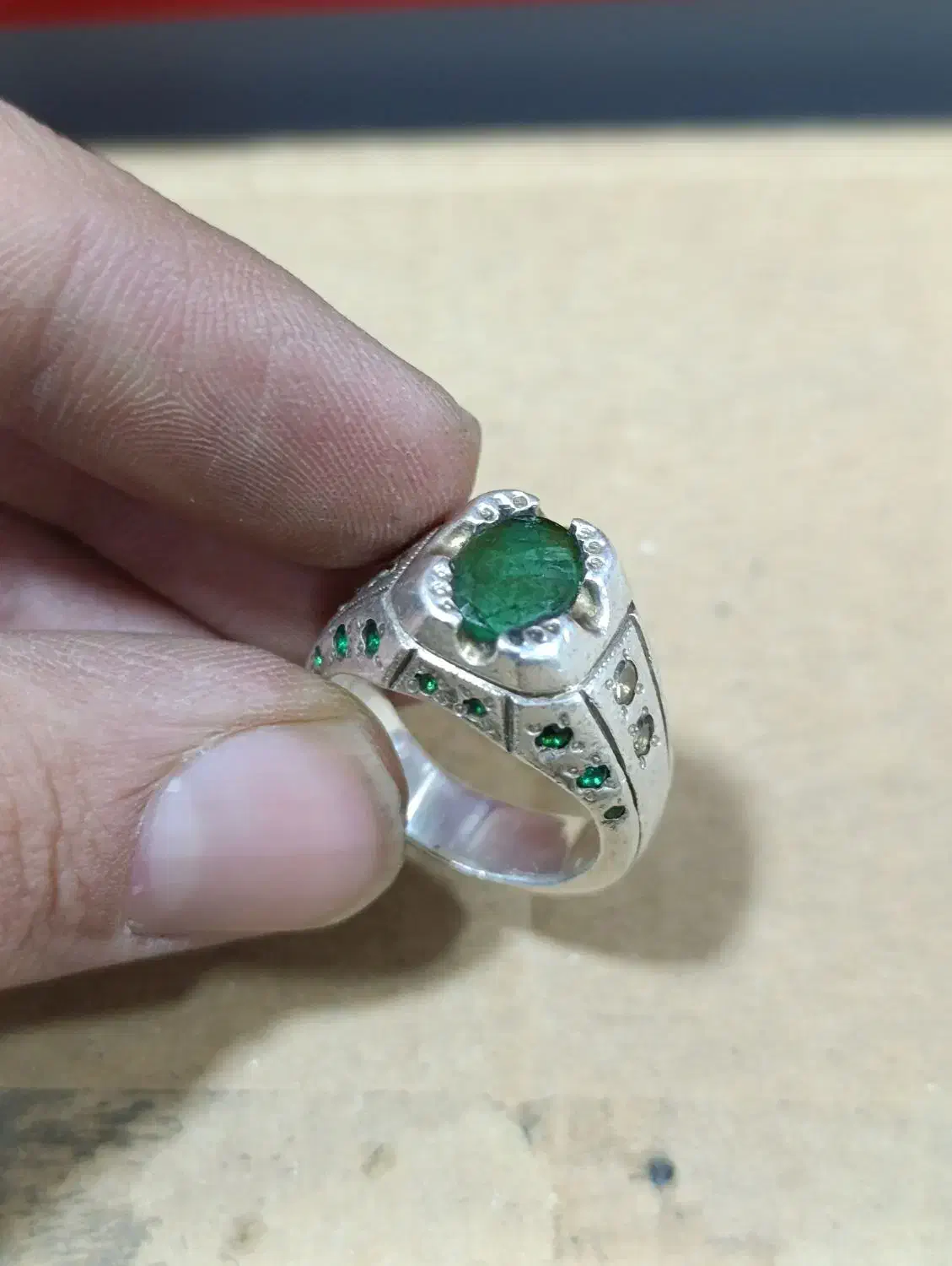 انگشتر زمرد|جواهرات|محمدیه-قزوین, |دیوار