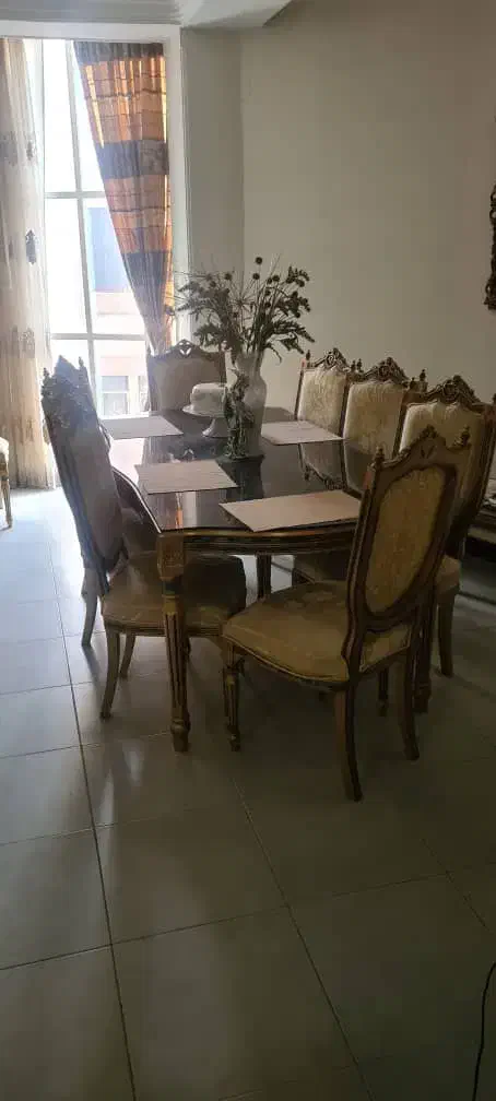 میز ناهارخوری ۸ نفره|میز و صندلی غذاخوری|ساری, |دیوار