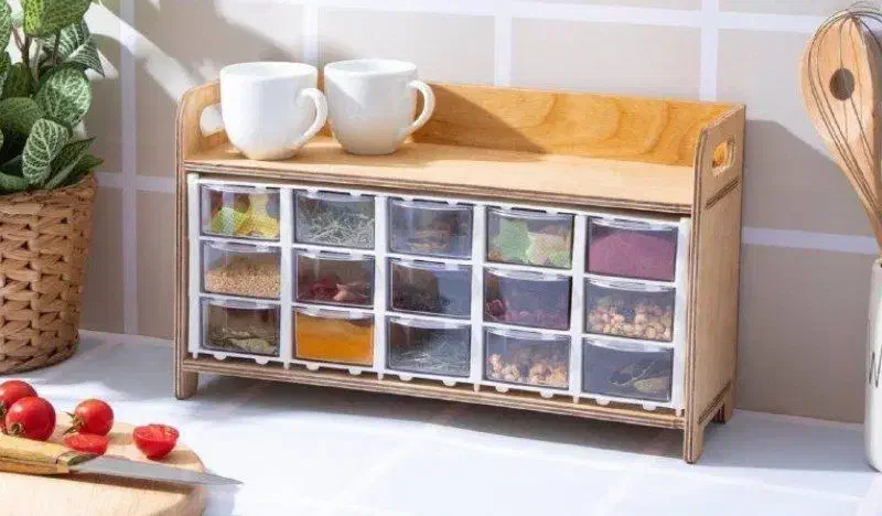 باکس ادویه|آبچکان و نظمدهنده ظروف|آزادشهر, |دیوار