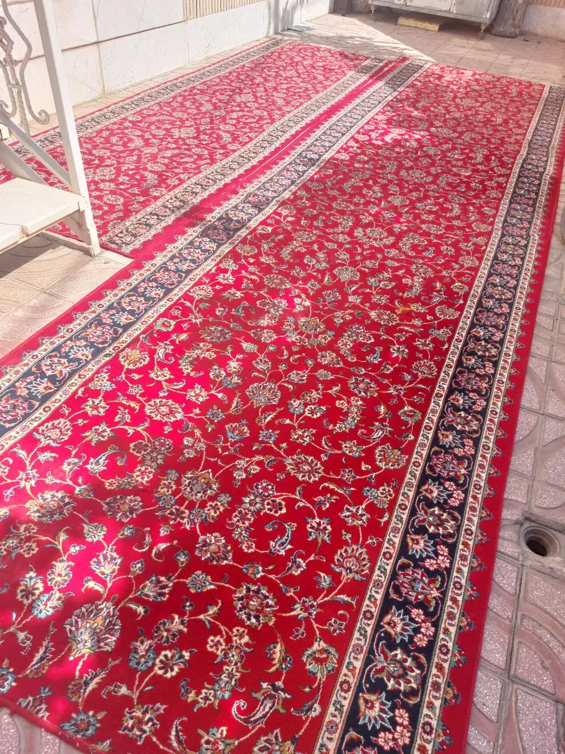 فرش کناره تراکم بالا و زیبا|فرش|لنجان, |دیوار