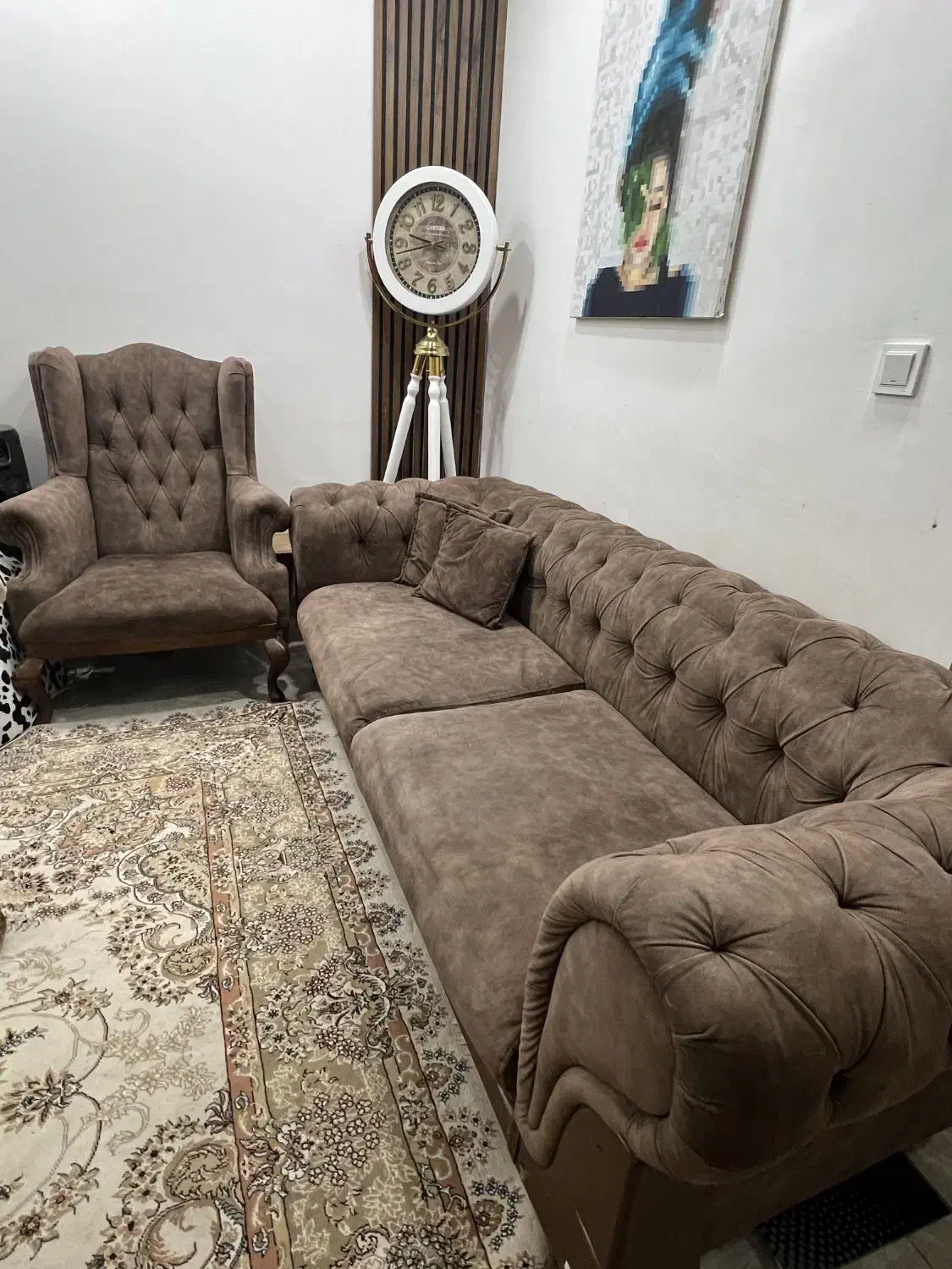 مبل چستر ۸نفره|مبلمان خانگی و میز عسلی|کاشان, فاز ۲ ناجی آباد|دیوار