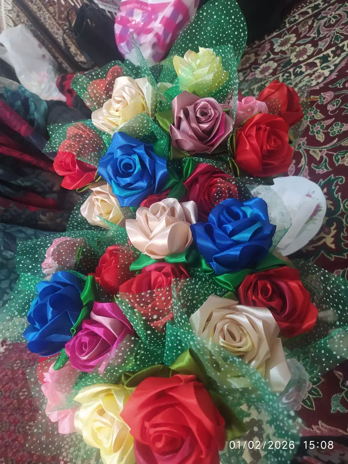 گل روبانی|گل مصنوعی|زنجان, |دیوار