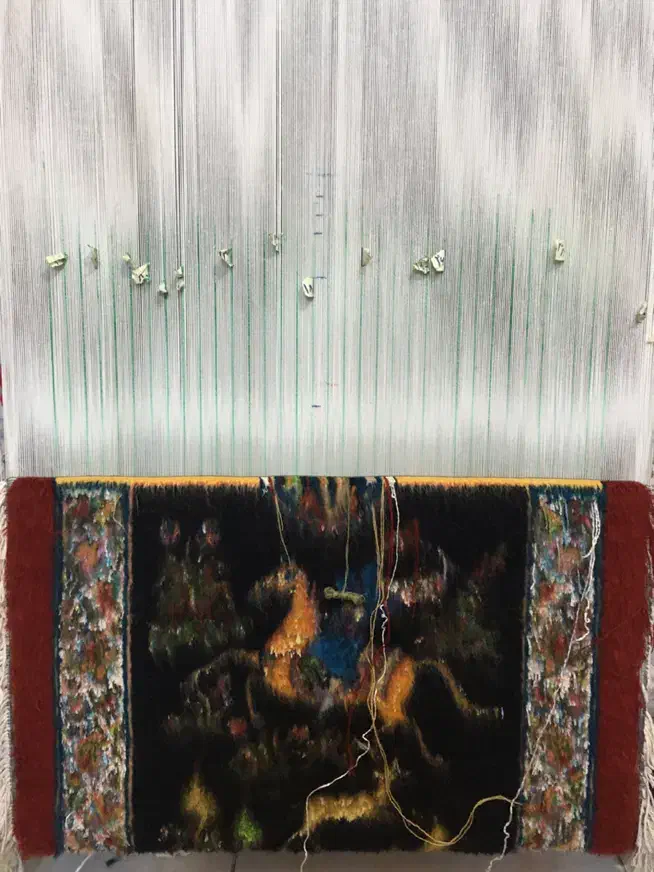 تابلو فرش شکارگاه|تابلو فرش|تهران, الهیه|دیوار